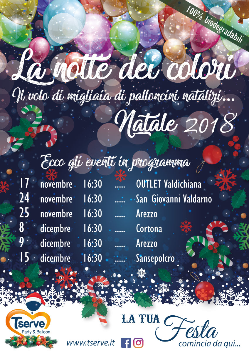 La Notte Di Natale.Natale 2018 La Notte Dei Colori T Serve