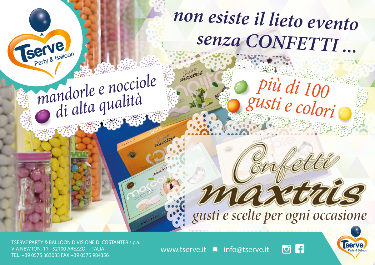 Grande assortimento dei confetti MAXTRIS